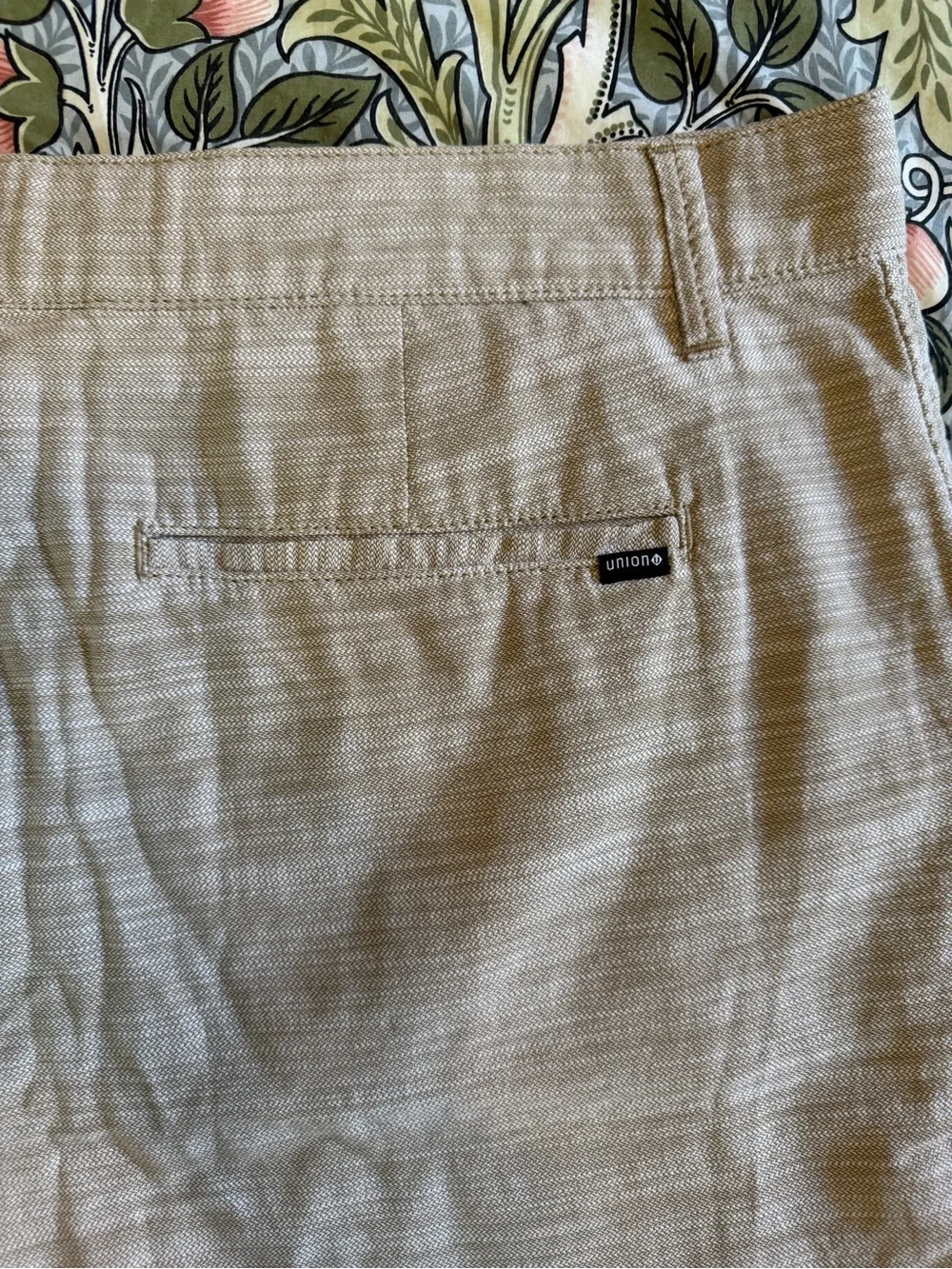 Union men’s cotton chino short.